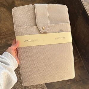 Cream Laptop Bag
